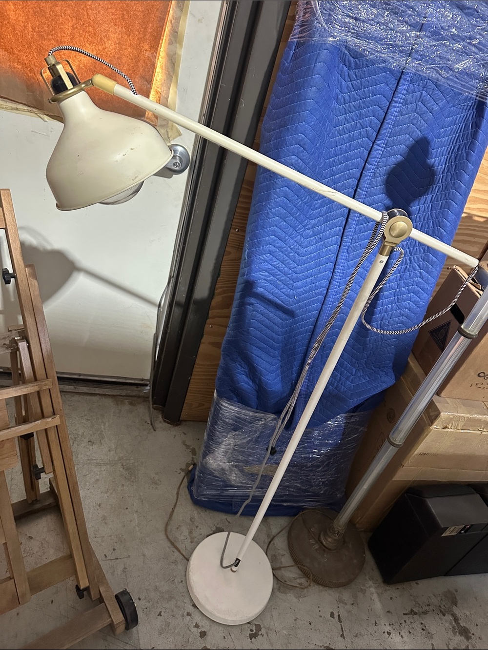 Adjustable White Floor Task ikea  Lamp